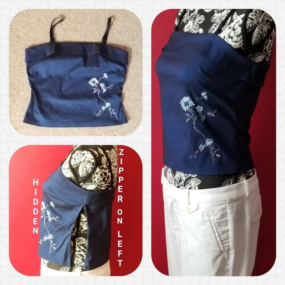 SEXY & UNIQUE ROYAL BLUE TUBE TOP - Picture 2 of 4